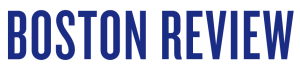 Logo of Boston Review featuring blue capitalized text on a white background.