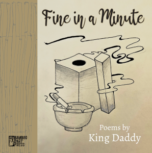 Cover of Fine in a Minute, featuring a line drawing of a cigarette in an ashtray and swirling smoke.