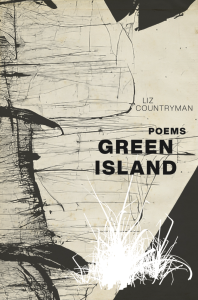 Cover of Green Island by Liz Countryman, featuring a black-and-white sketch of a lighthouse.