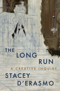 Cover of The Long Run, featuring an architectural-style drawing of a monarch on a throne.