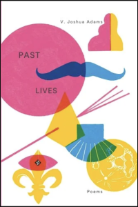 Cover of Past Lives, featuring overlapping pink, blue, and yellow shapes.