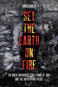 Cover of Set the Earth on Fire, featuring red and orange text on a black and white background.