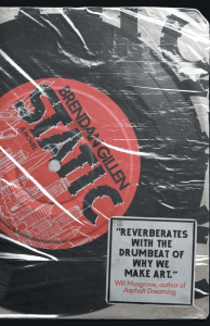 Cover of Static, featuring the title on a record label below plastic.