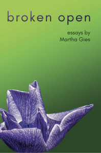 Cover of Broken Open featuring a purple flower on a green background.