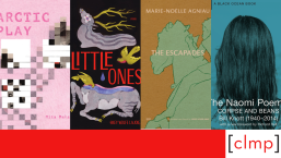 A red and white graphic featuring 4 book covers from the reading list of books launching in October 2024.