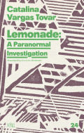 Cover of Lemonade: A Paranormal Investigation by Catalina Vargas Tovar, featuring green text on a background with various geometric patterns in brown ink. 